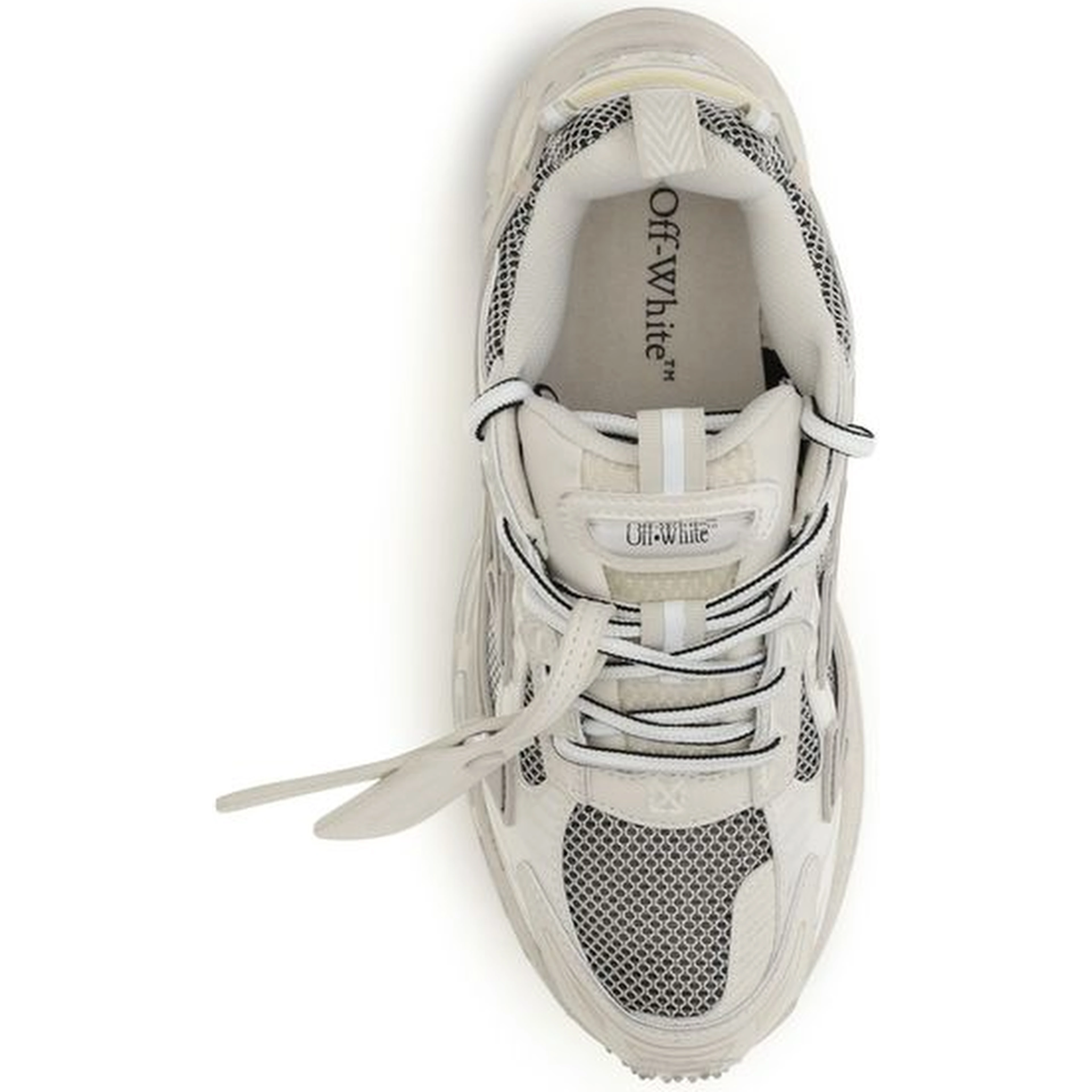 Beige Acetate Athletic Sneakers