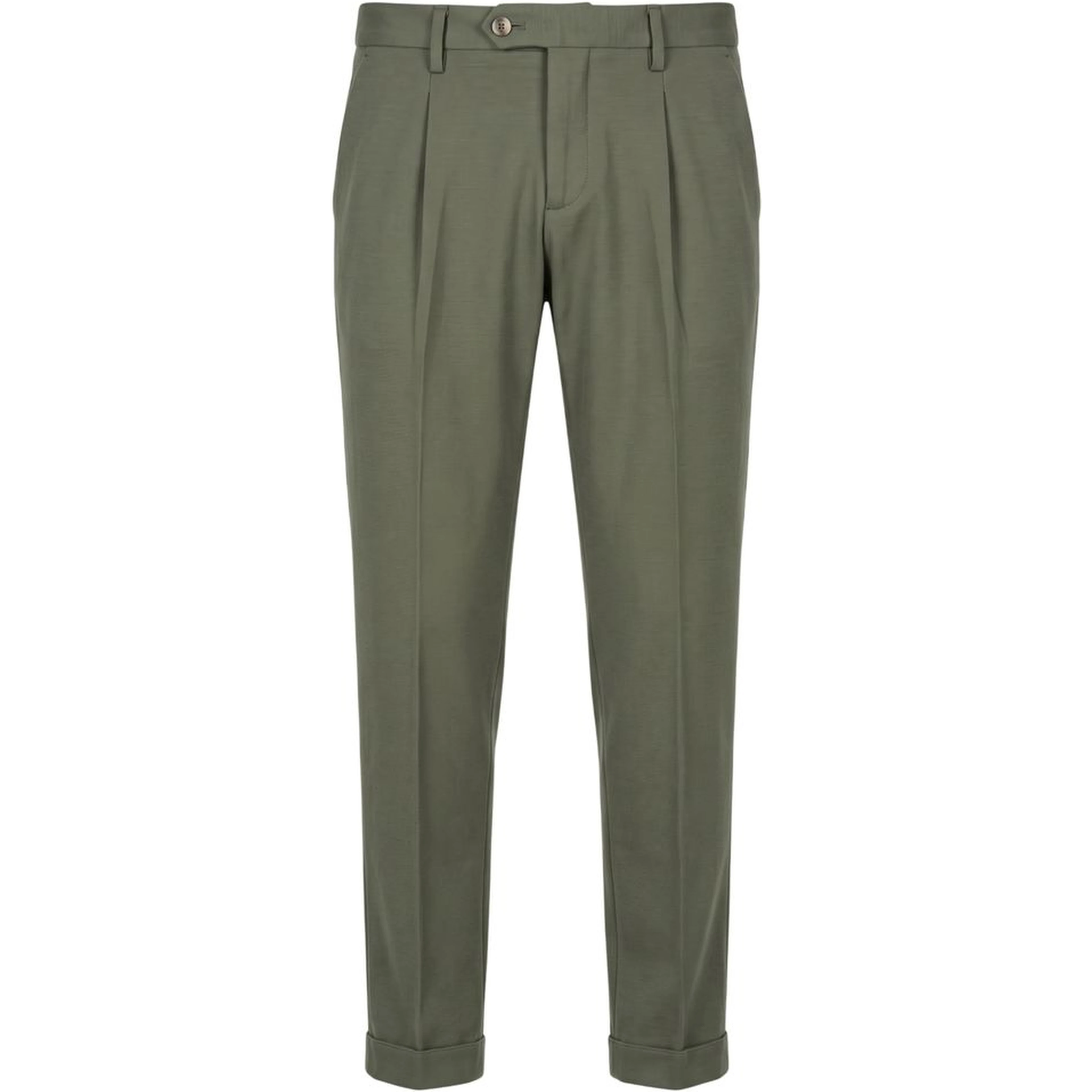 Green Viscose Men Pants