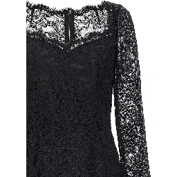 Black Polyamide Casual Dress