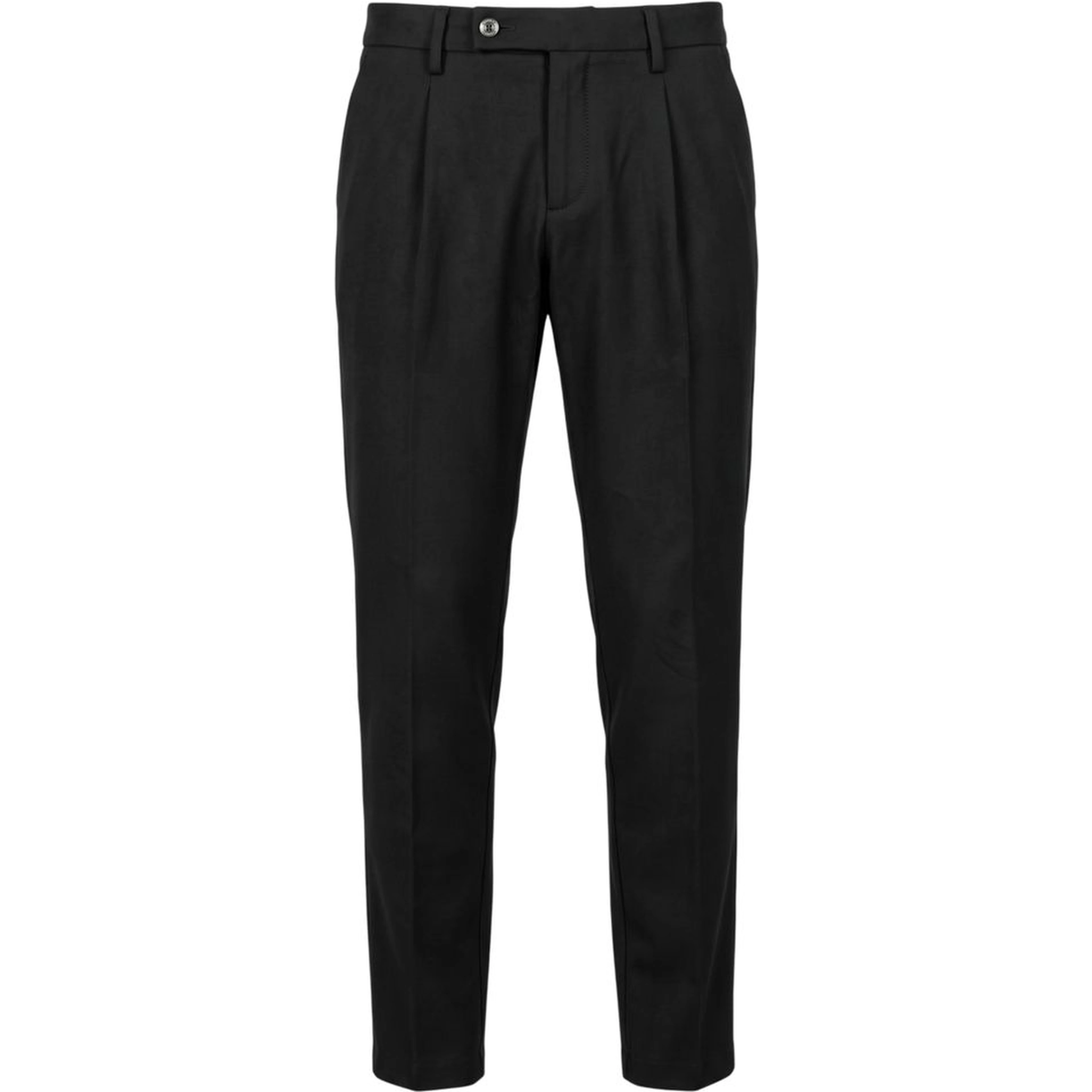 Black Viscose Men Pants