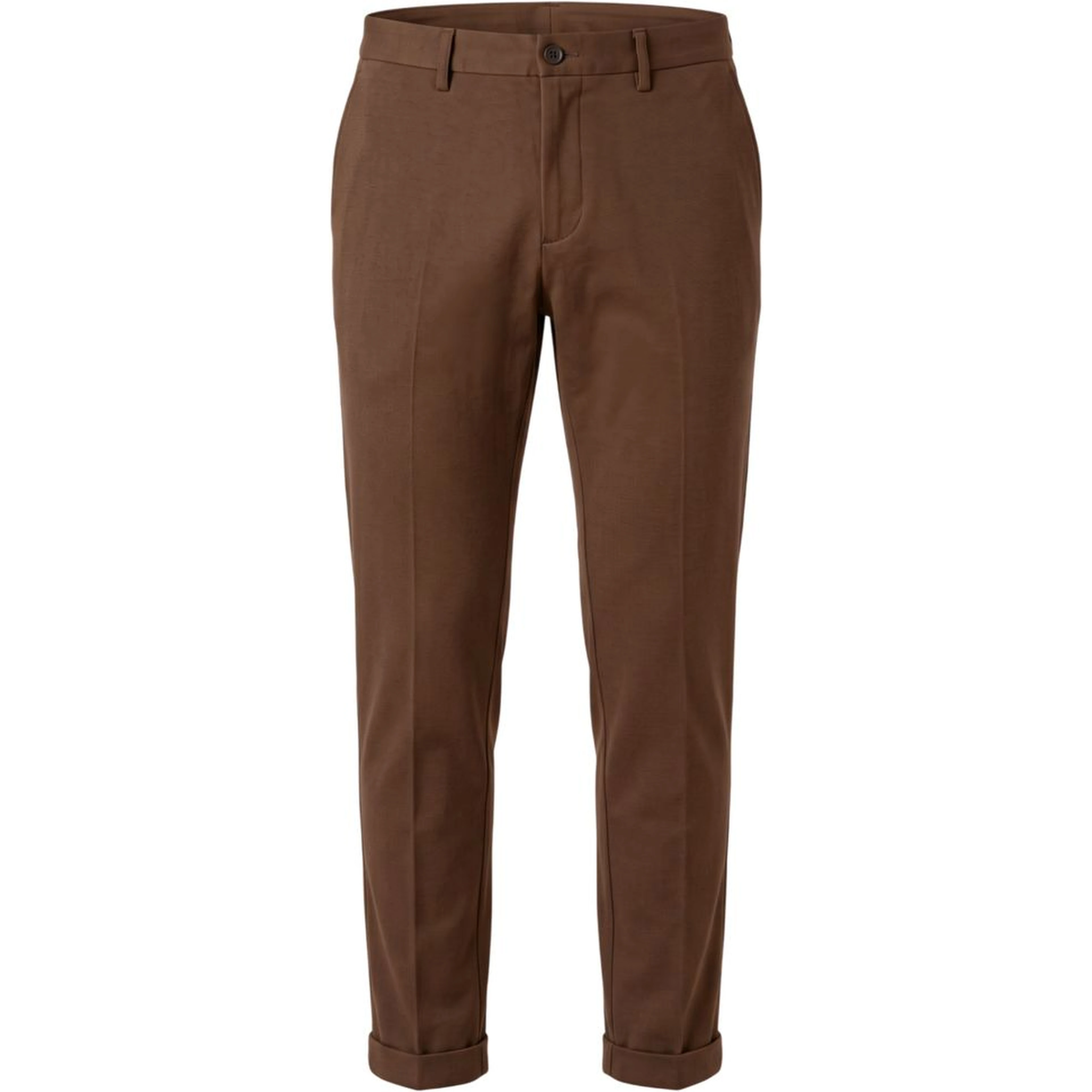 Brown Viscose Men Pants