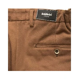 Brown Viscose Men Pants