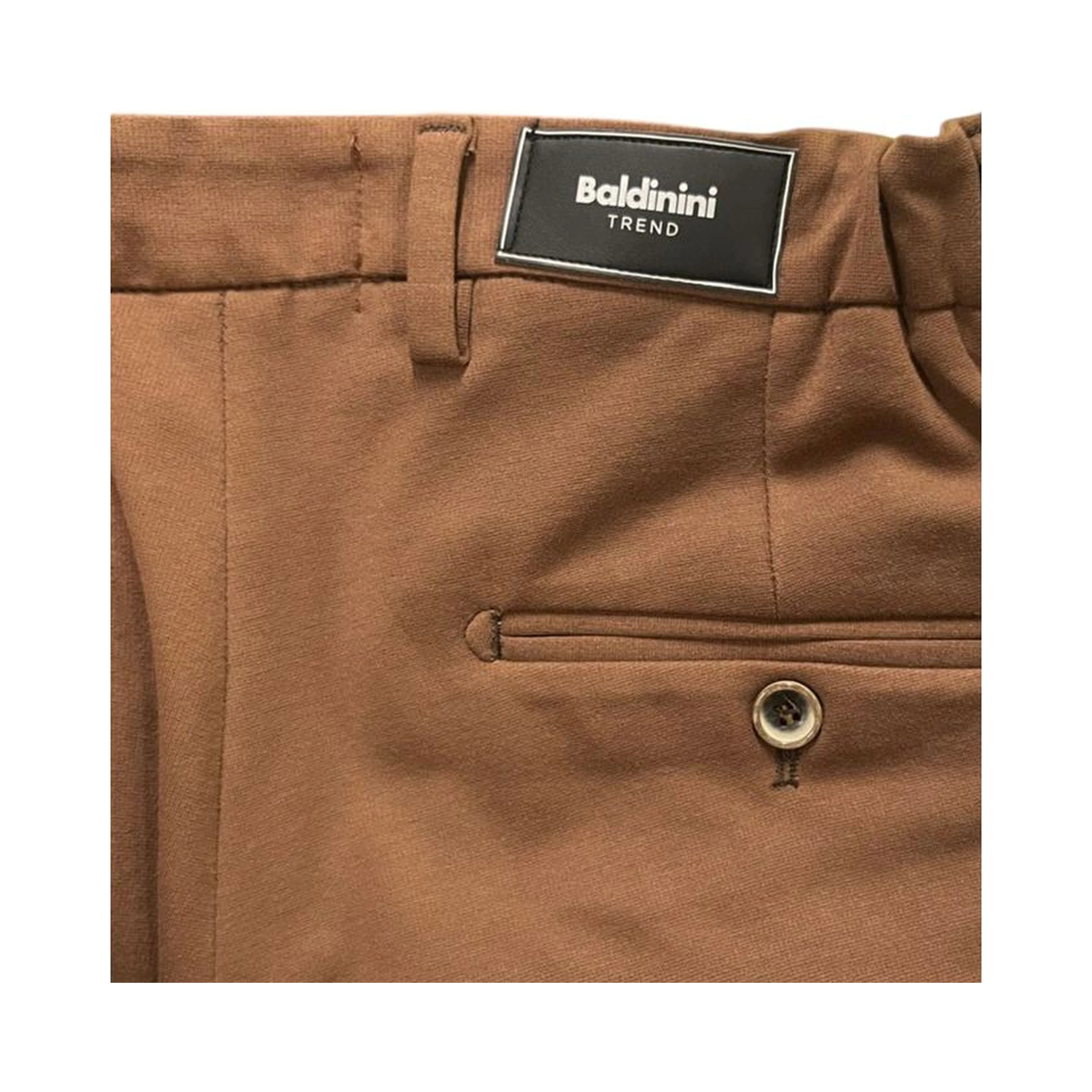 Brown Viscose Men Pants