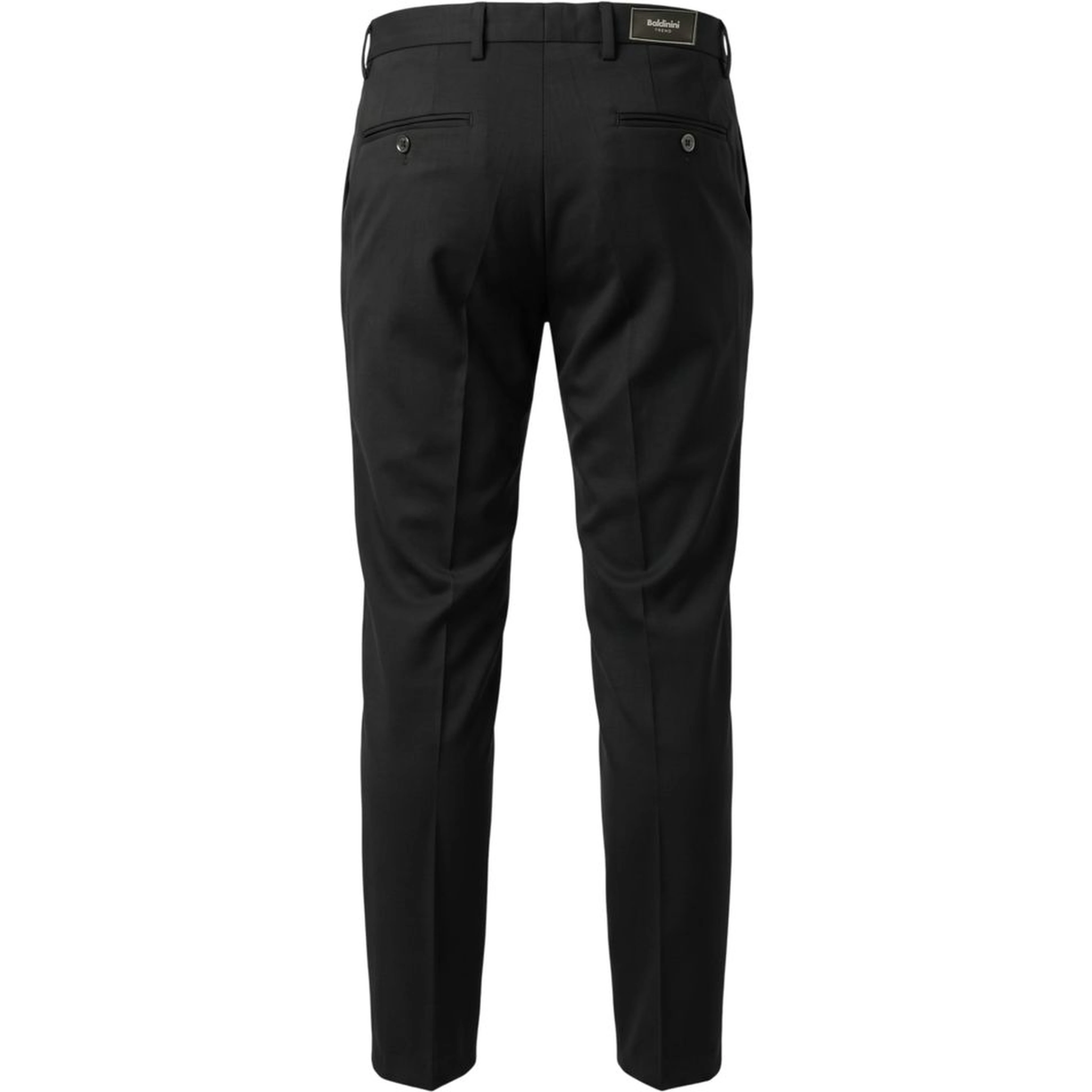 Black Viscose Men Pants