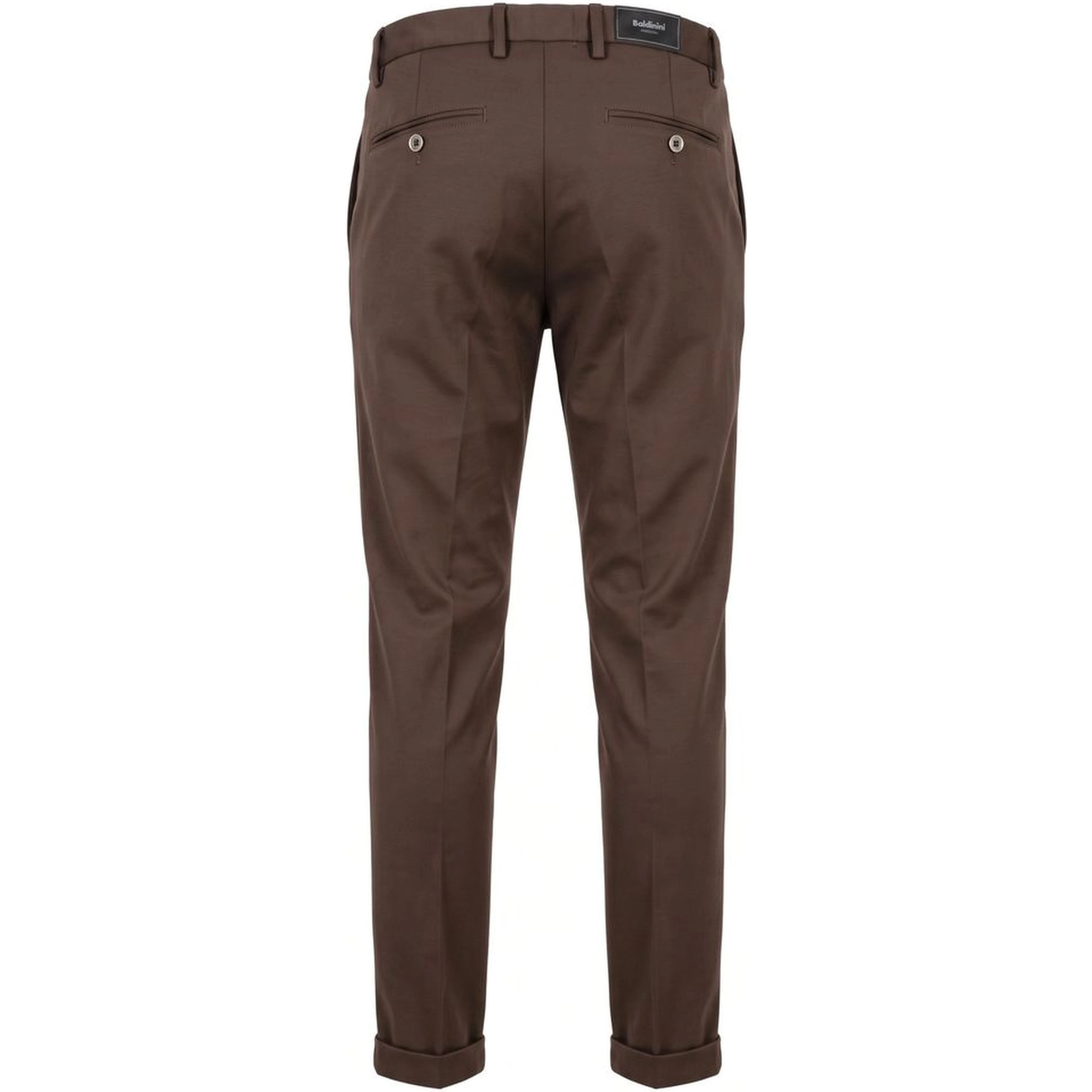 Brown Viscose Men Pants