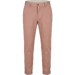 Pink Viscose Men Pant