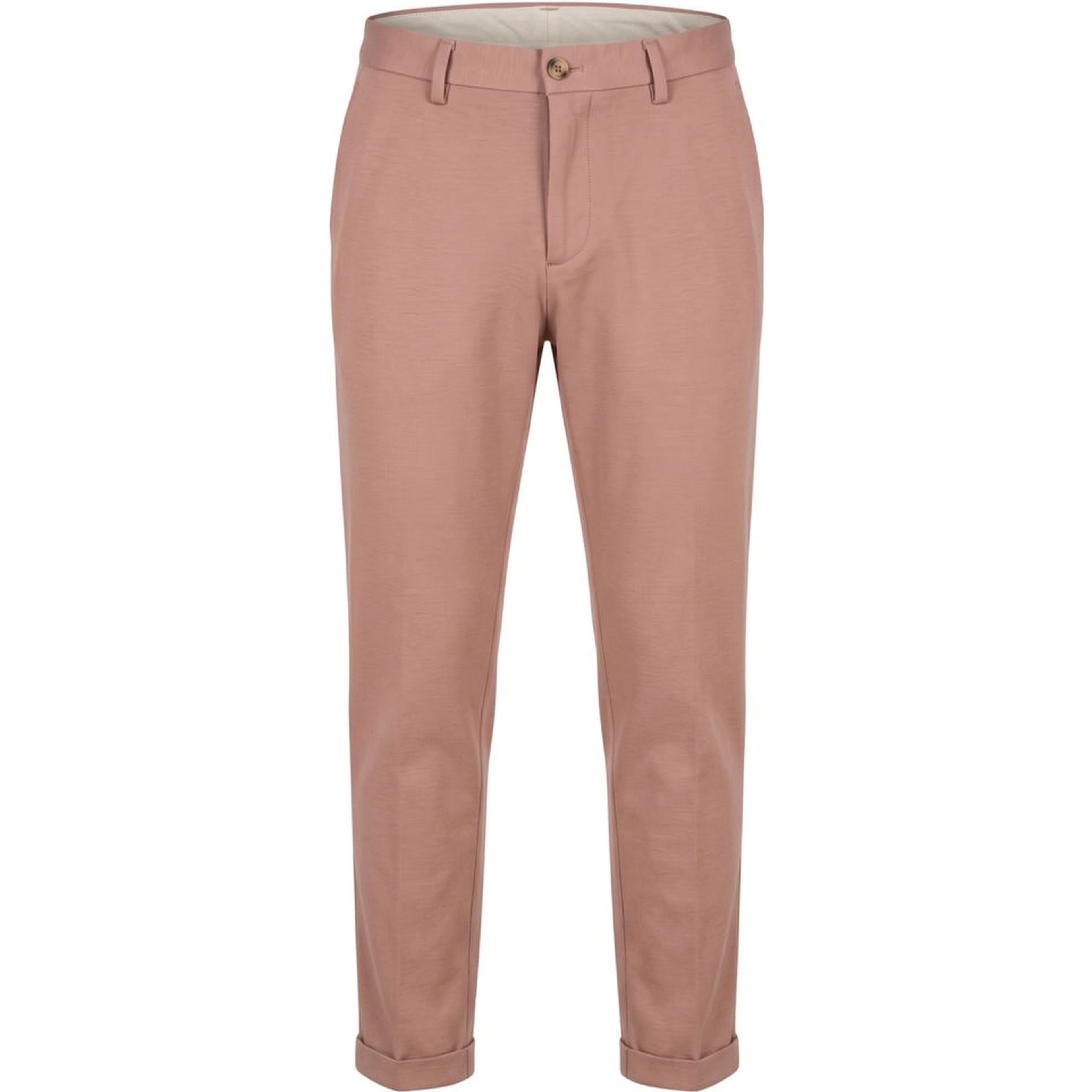 Pink Viscose Men Pant