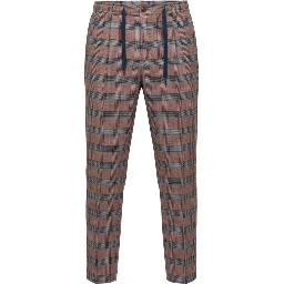 Red Cotton Men Pants