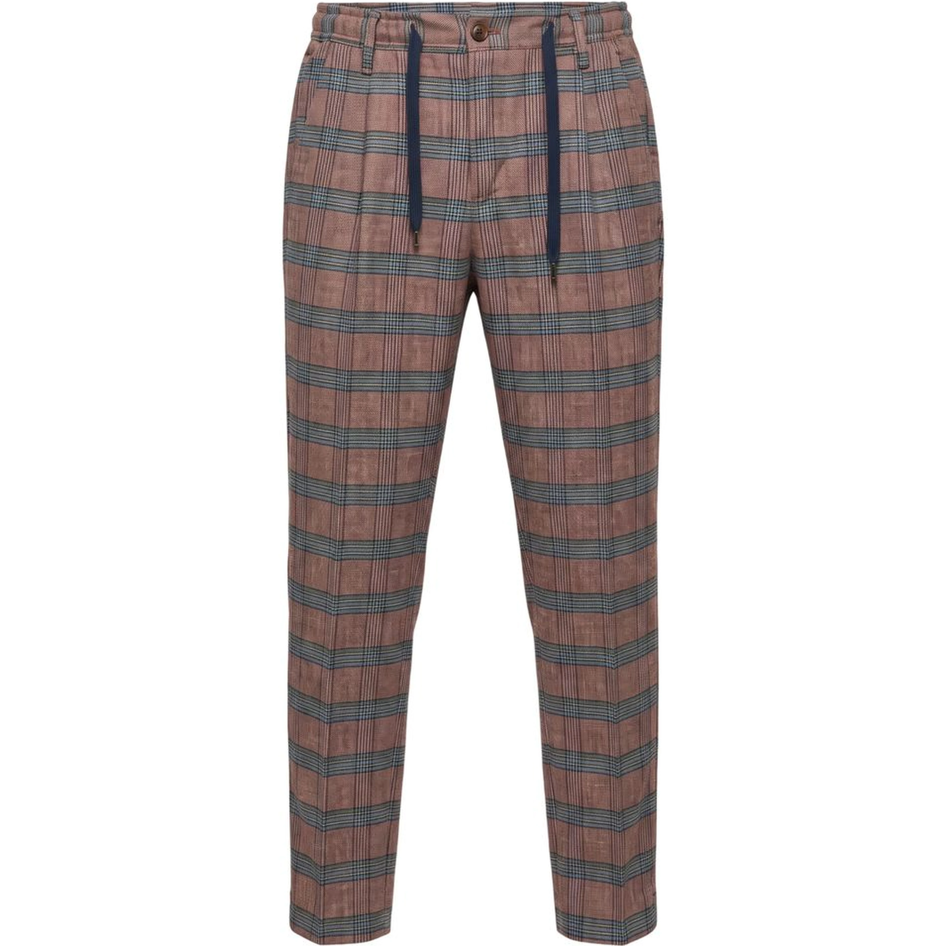 Red Cotton Men Pants