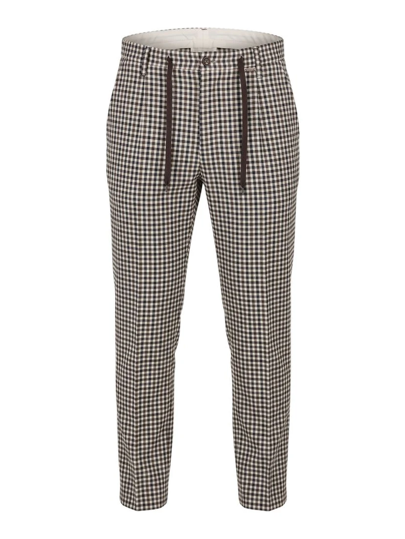 Blue Cotton Men Pants
