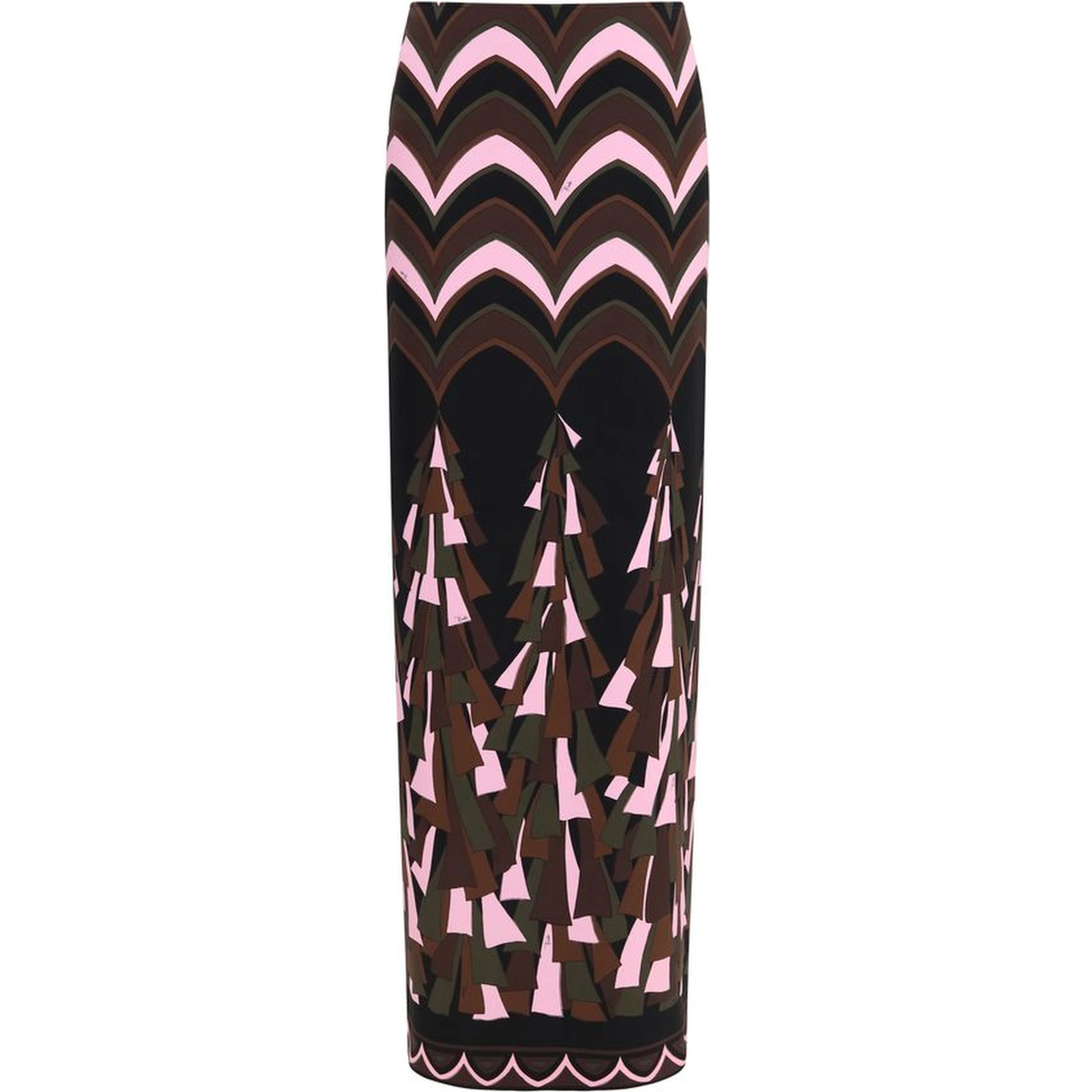 Multicolor Polyamide Long Skirt