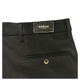 Black Viscose Men Pants