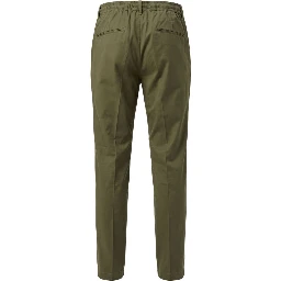 Green Cotton Men Pants
