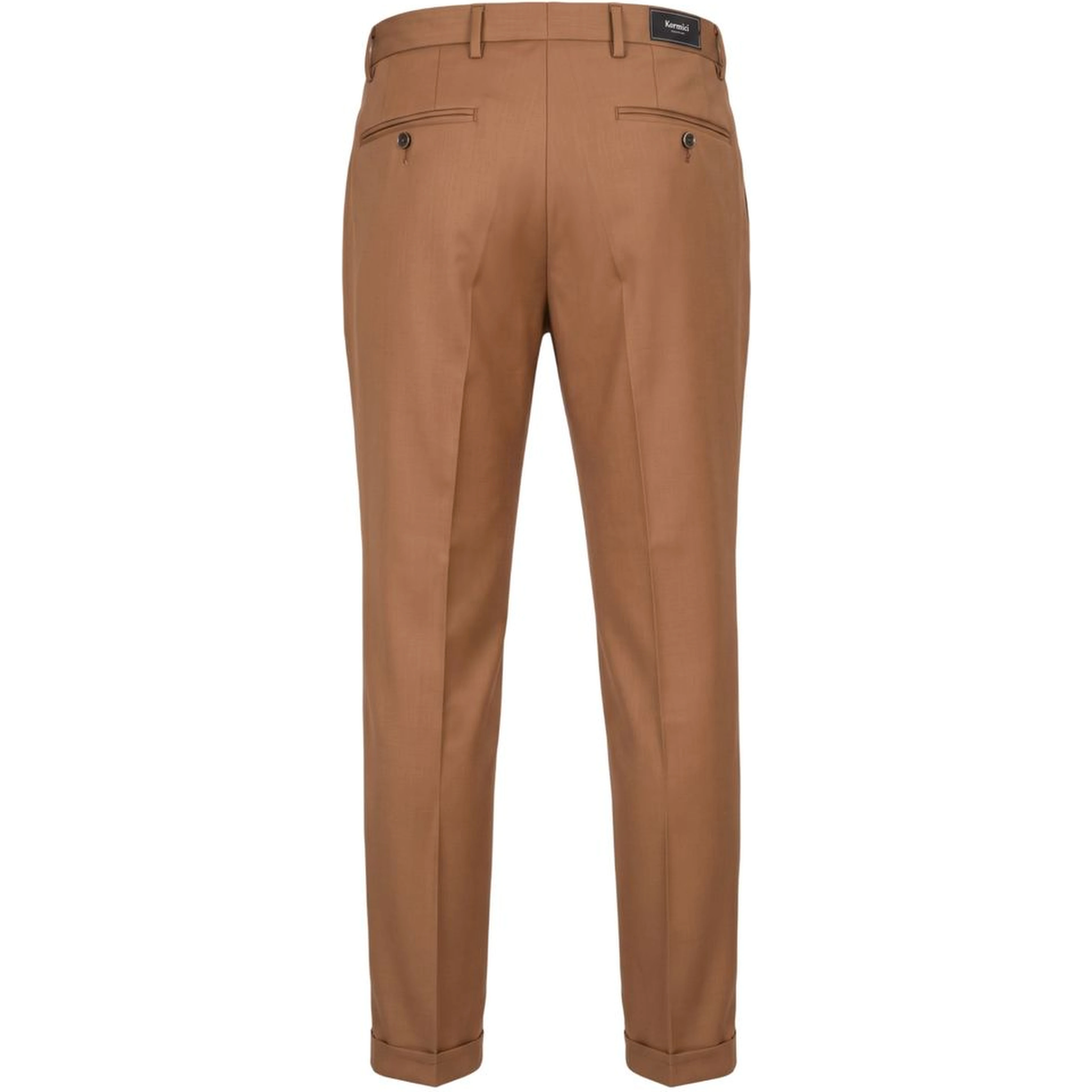 Brown Viscose Men Pants