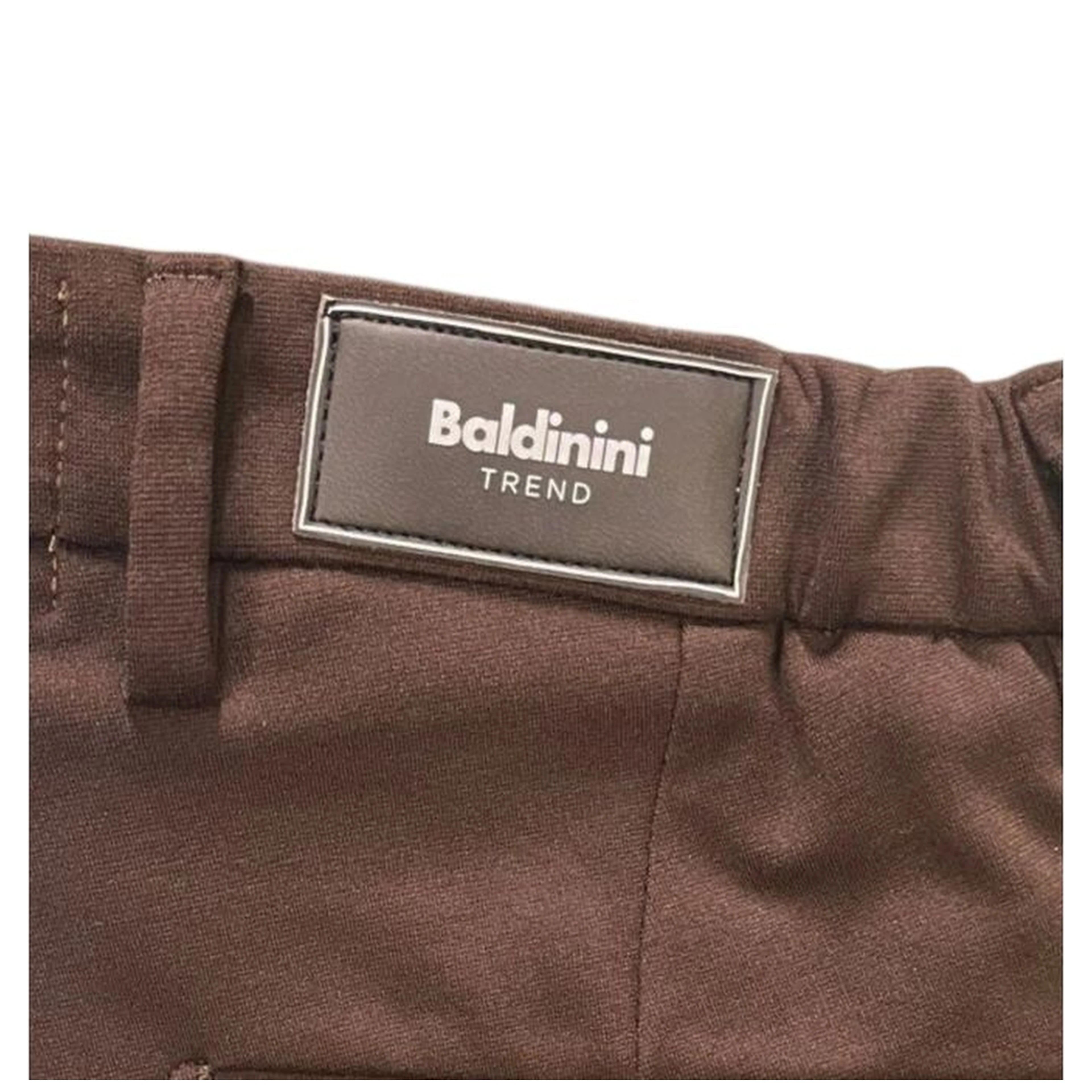 Brown Viscose Men Pants