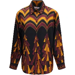 Multicolor Silk Pattern Shirt