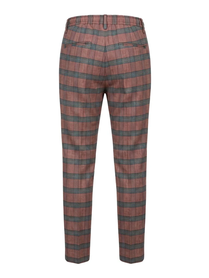 Red Cotton Men Pants