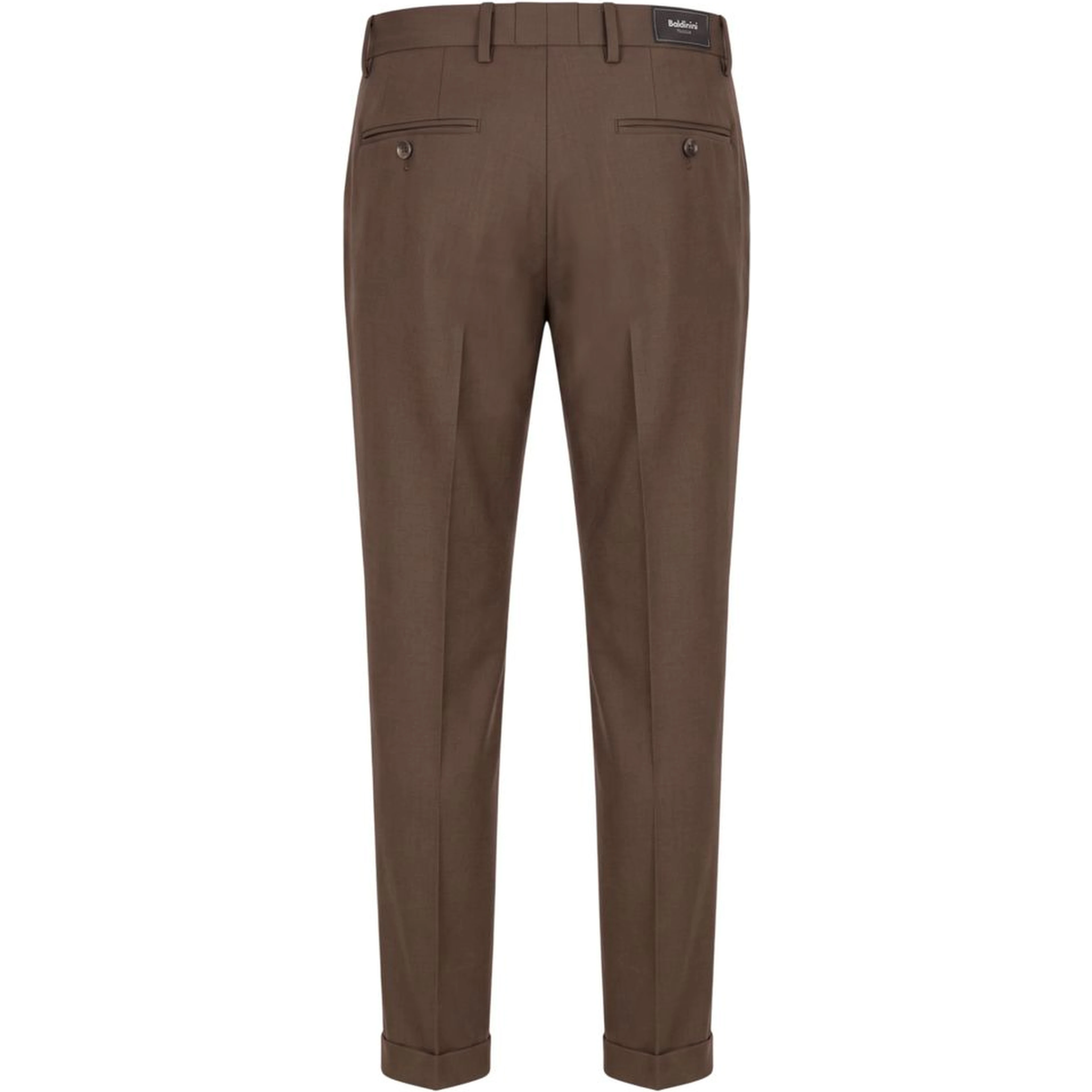 Brown Viscose Men Pants