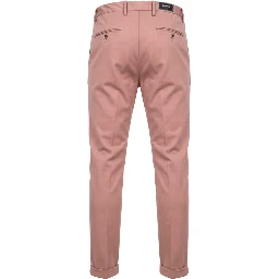 Pink Viscose Men Pant