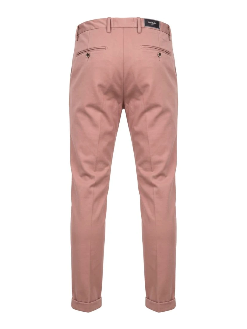 Pink Viscose Men Pant