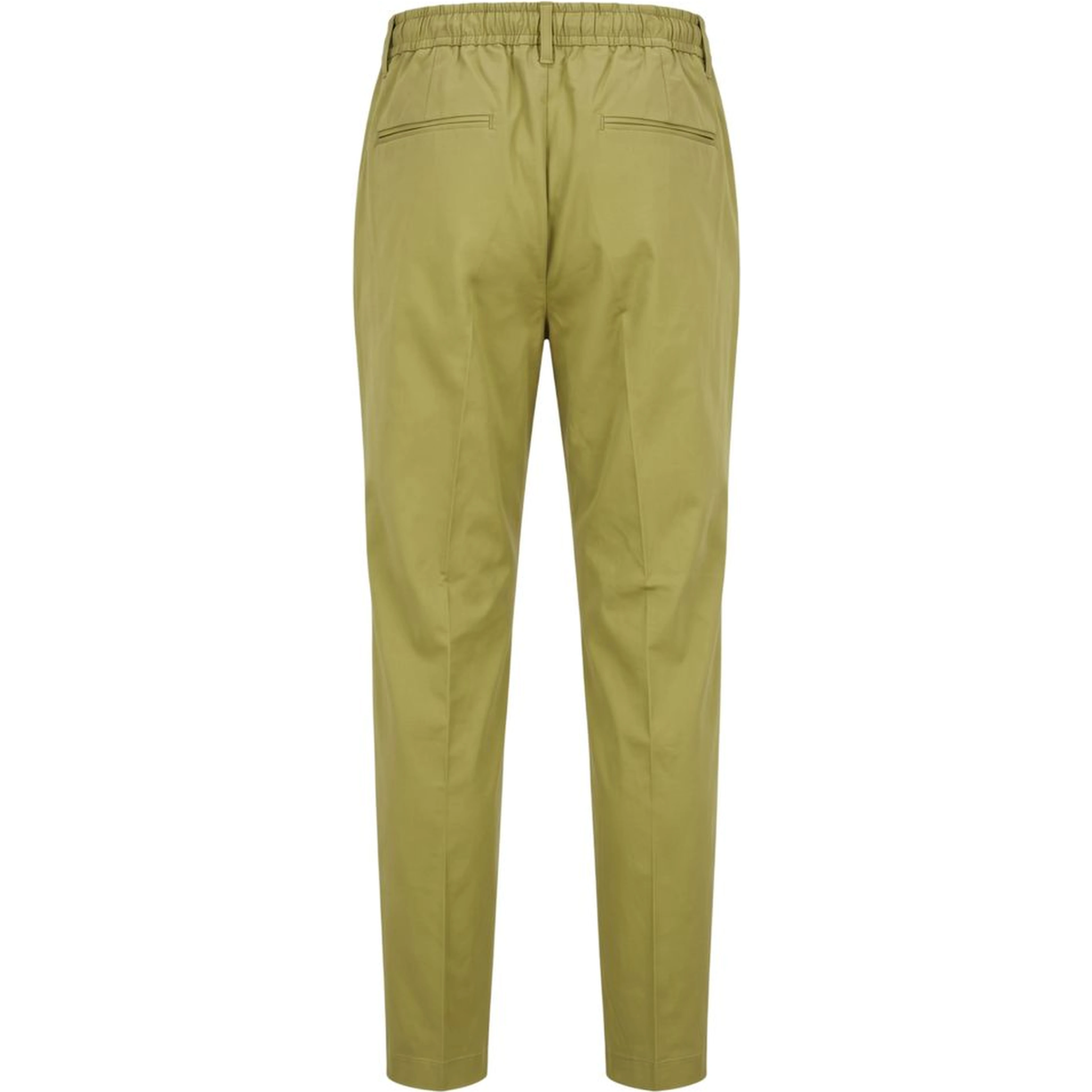 Green Cotton Men Pants