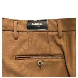 Brown Viscose Men Pants