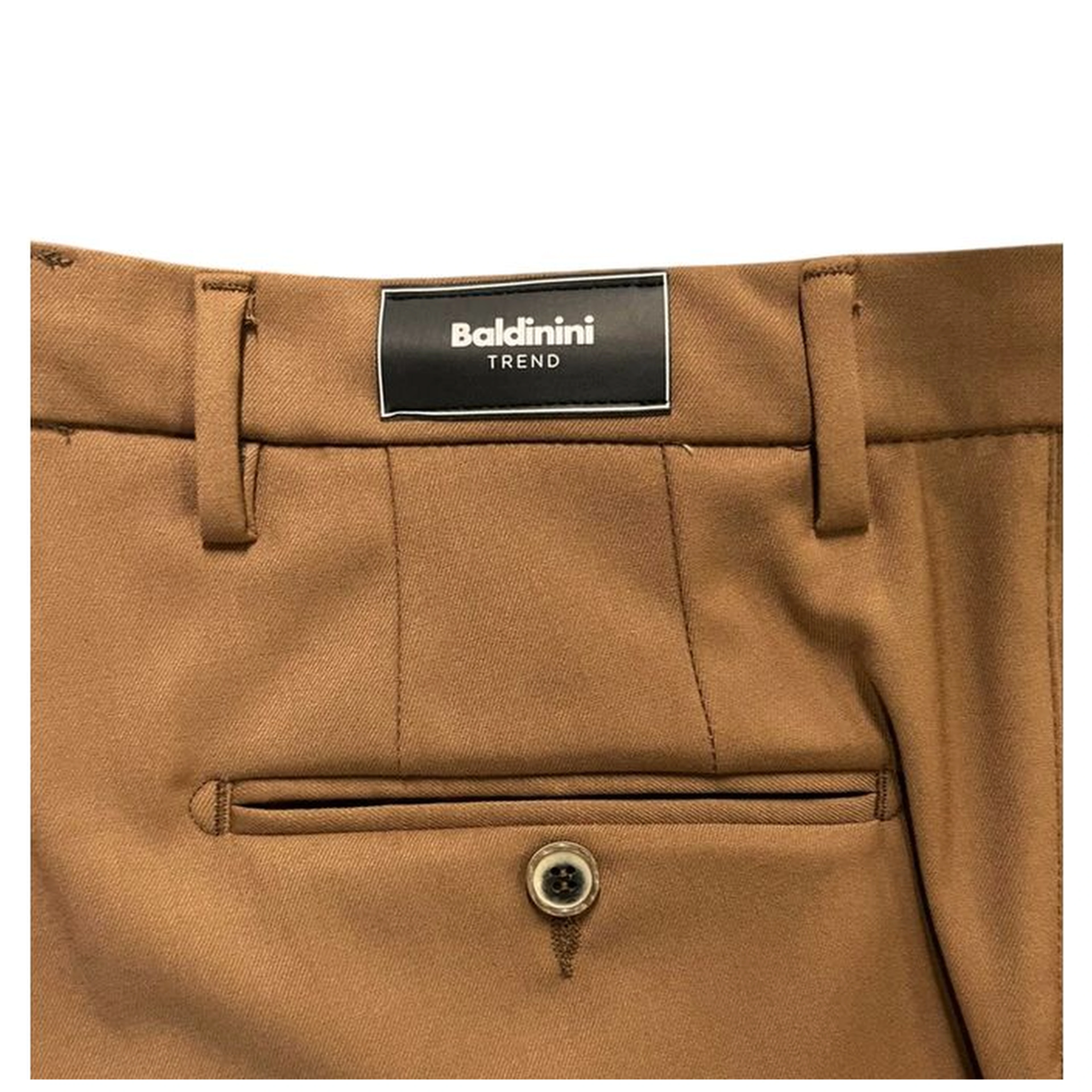 Brown Viscose Men Pants