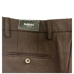 Brown Viscose Men Pants