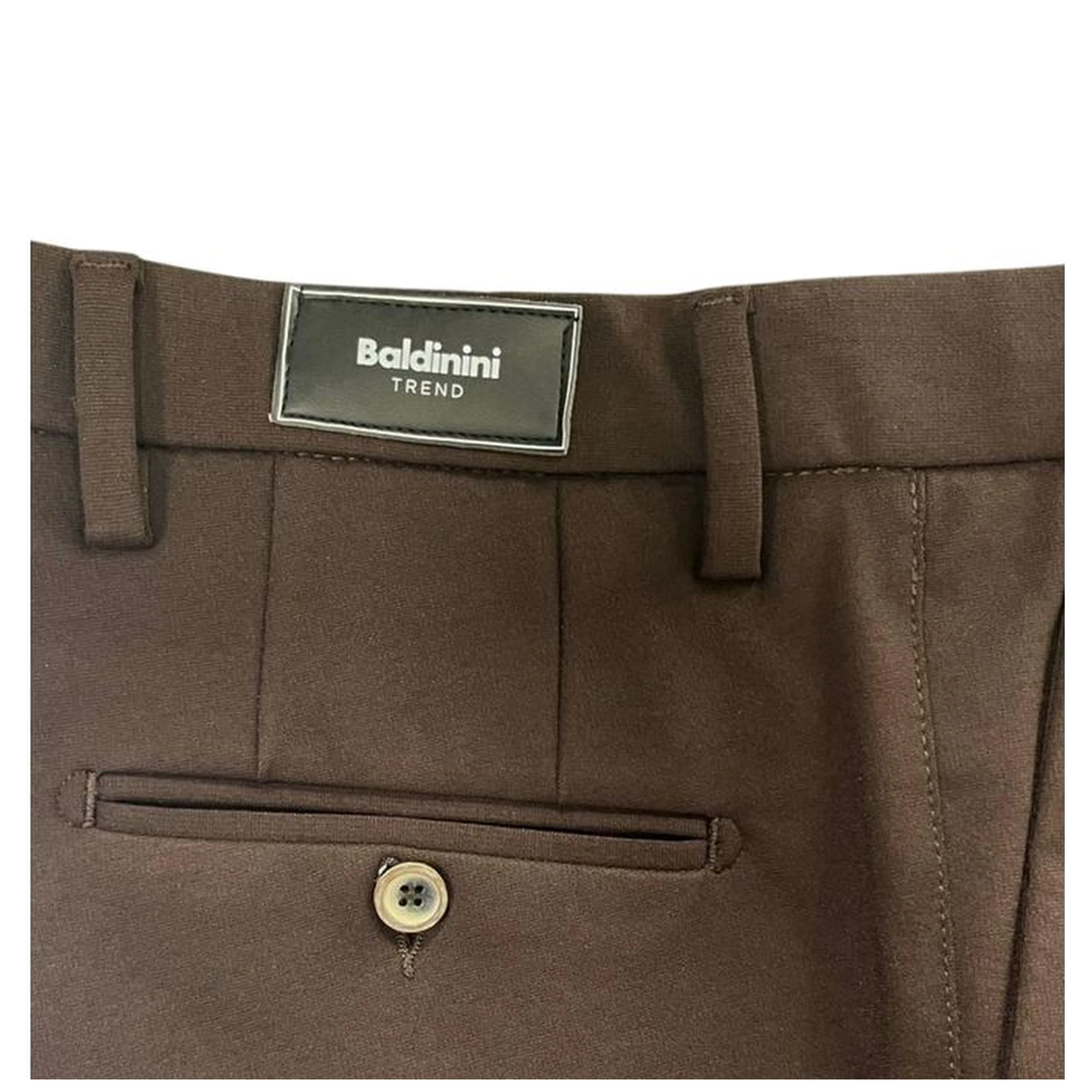Brown Viscose Men Pants