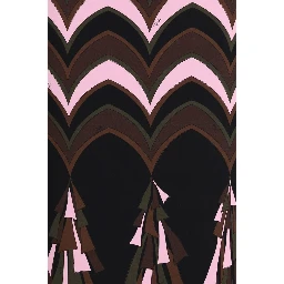 Multicolor Polyamide Long Skirt