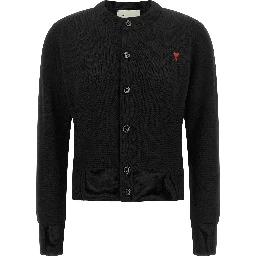 Black Wool Cardigan