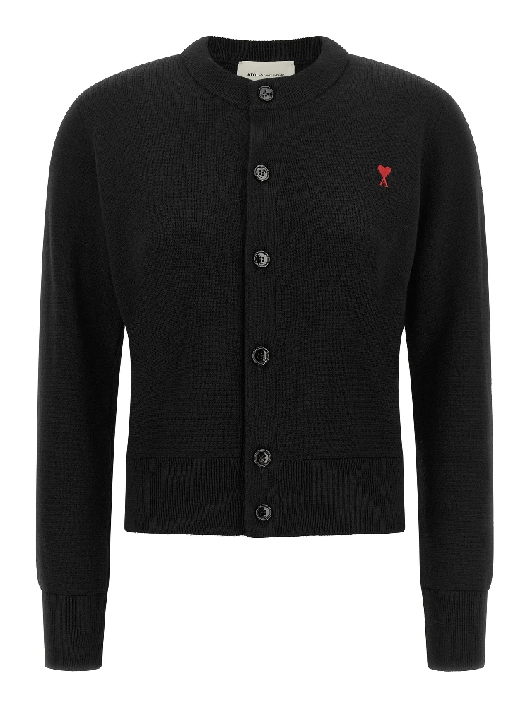 Black Wool Cardigan
