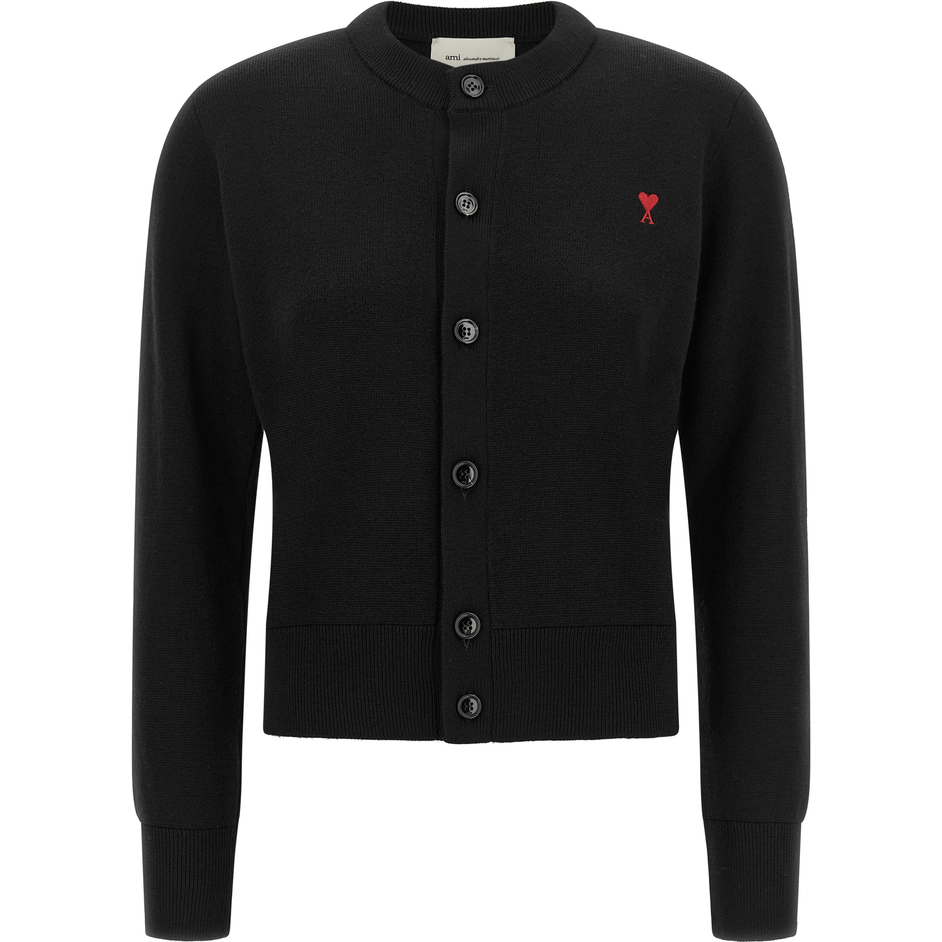Black Wool Cardigan