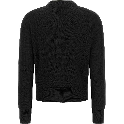Black Wool Cardigan