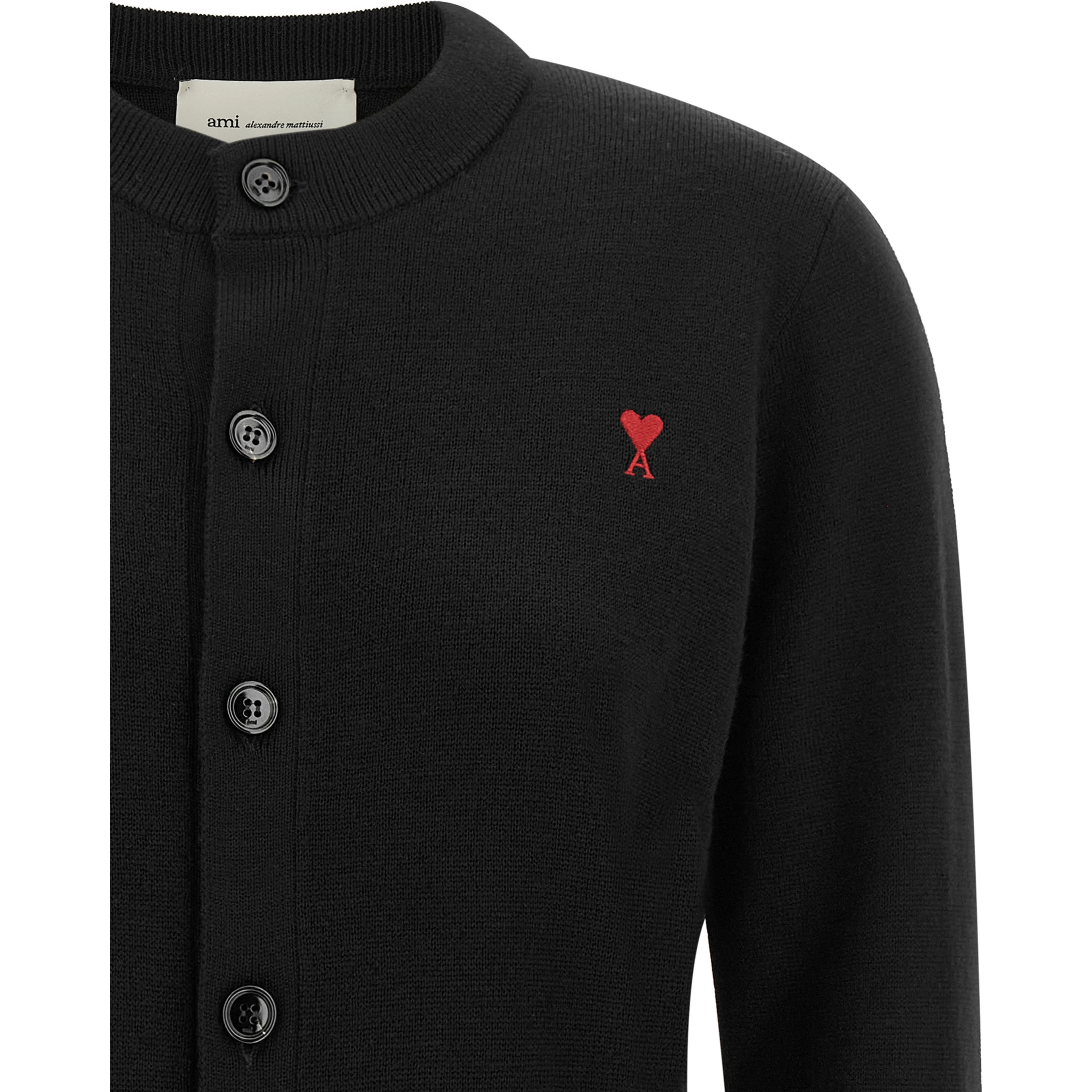 Black Wool Cardigan