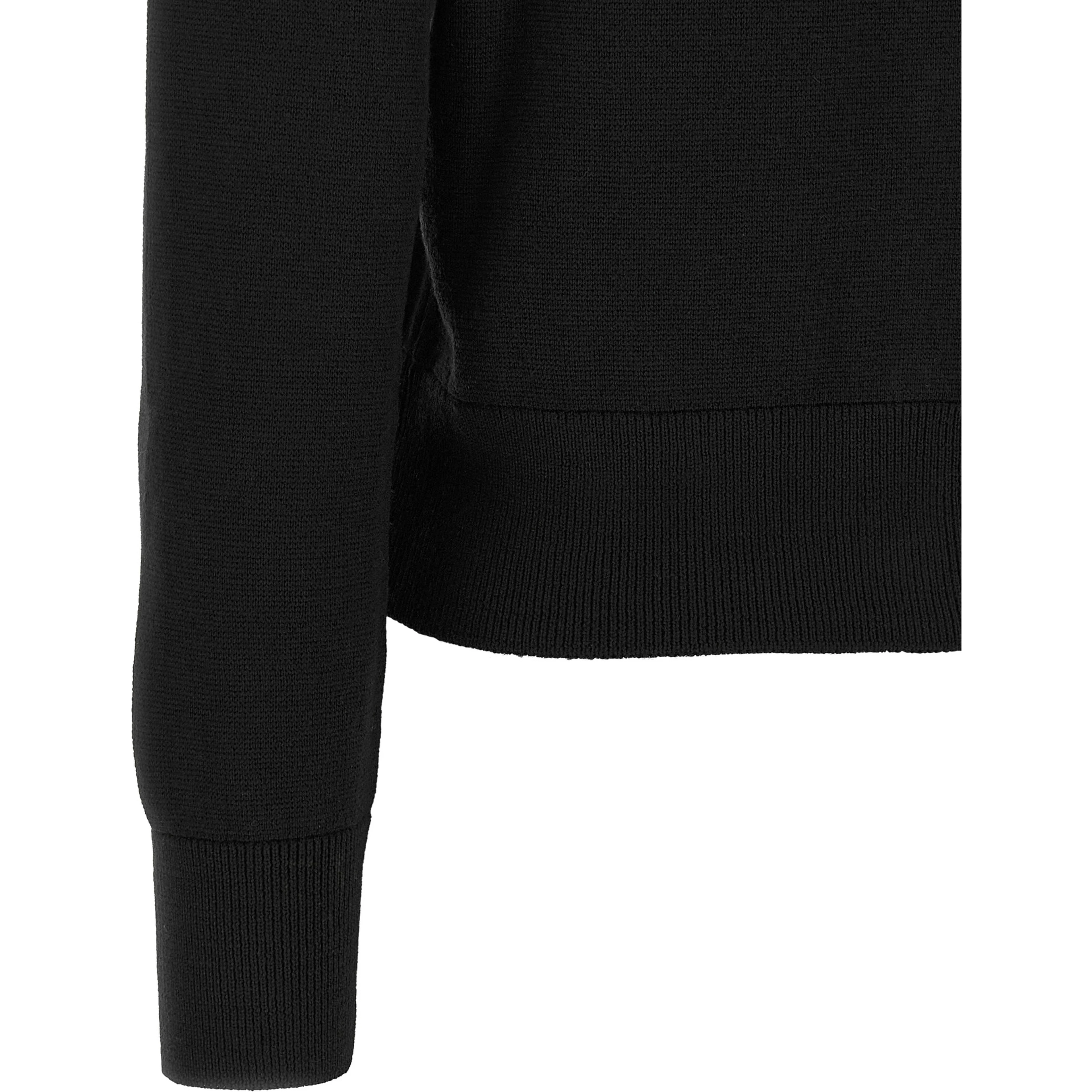 Black Wool Cardigan