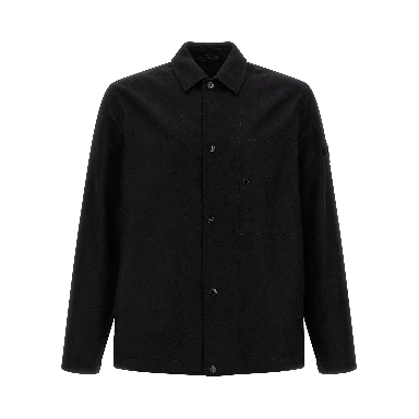 Black Virgin Wool Blouse