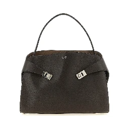 Brown Calfskin Shoulder Bag