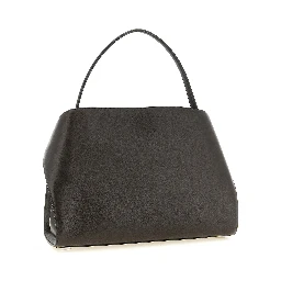 Brown Calfskin Shoulder Bag