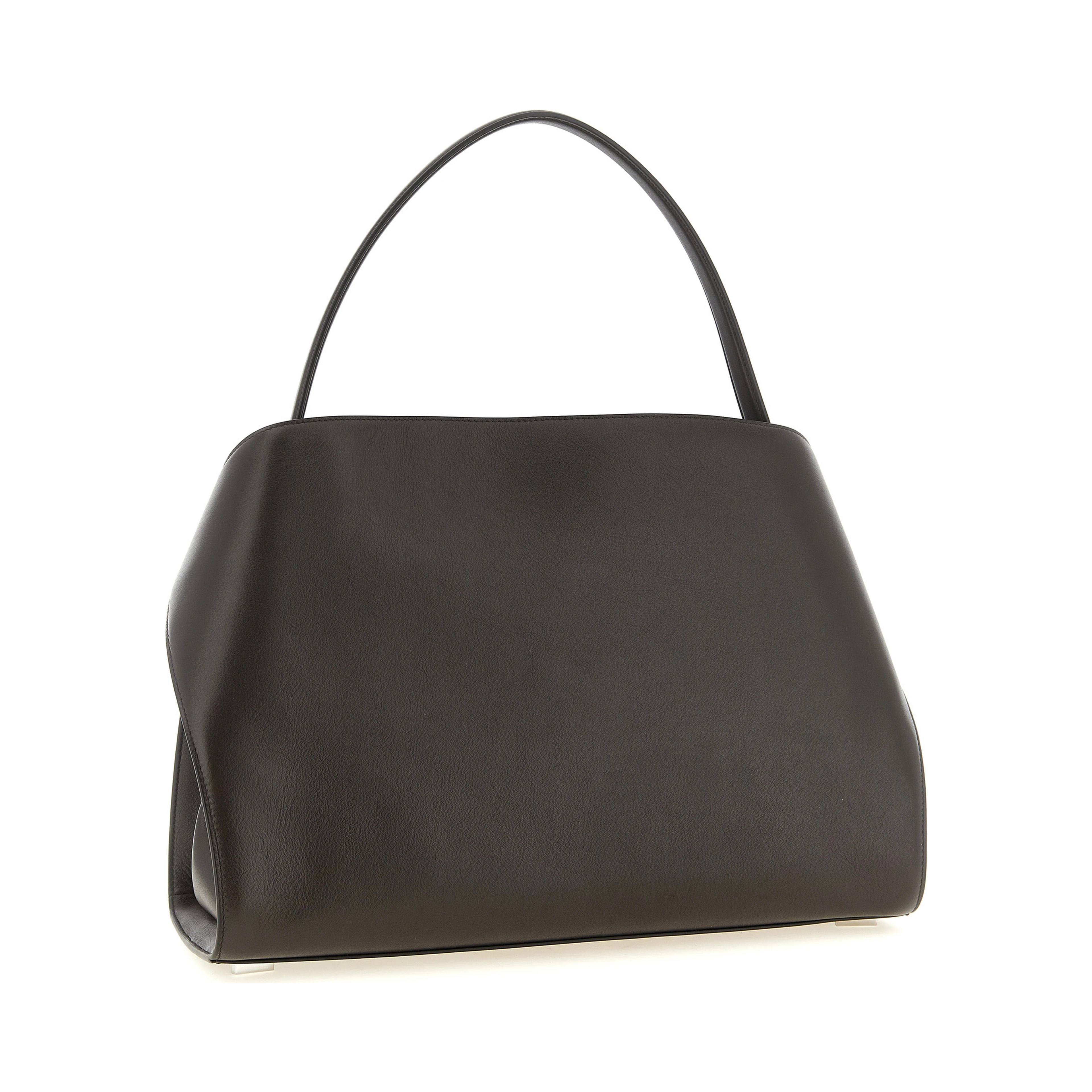 Brown Calfskin Shoulder Bag