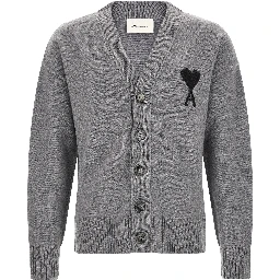 Gray Wool Cardigan