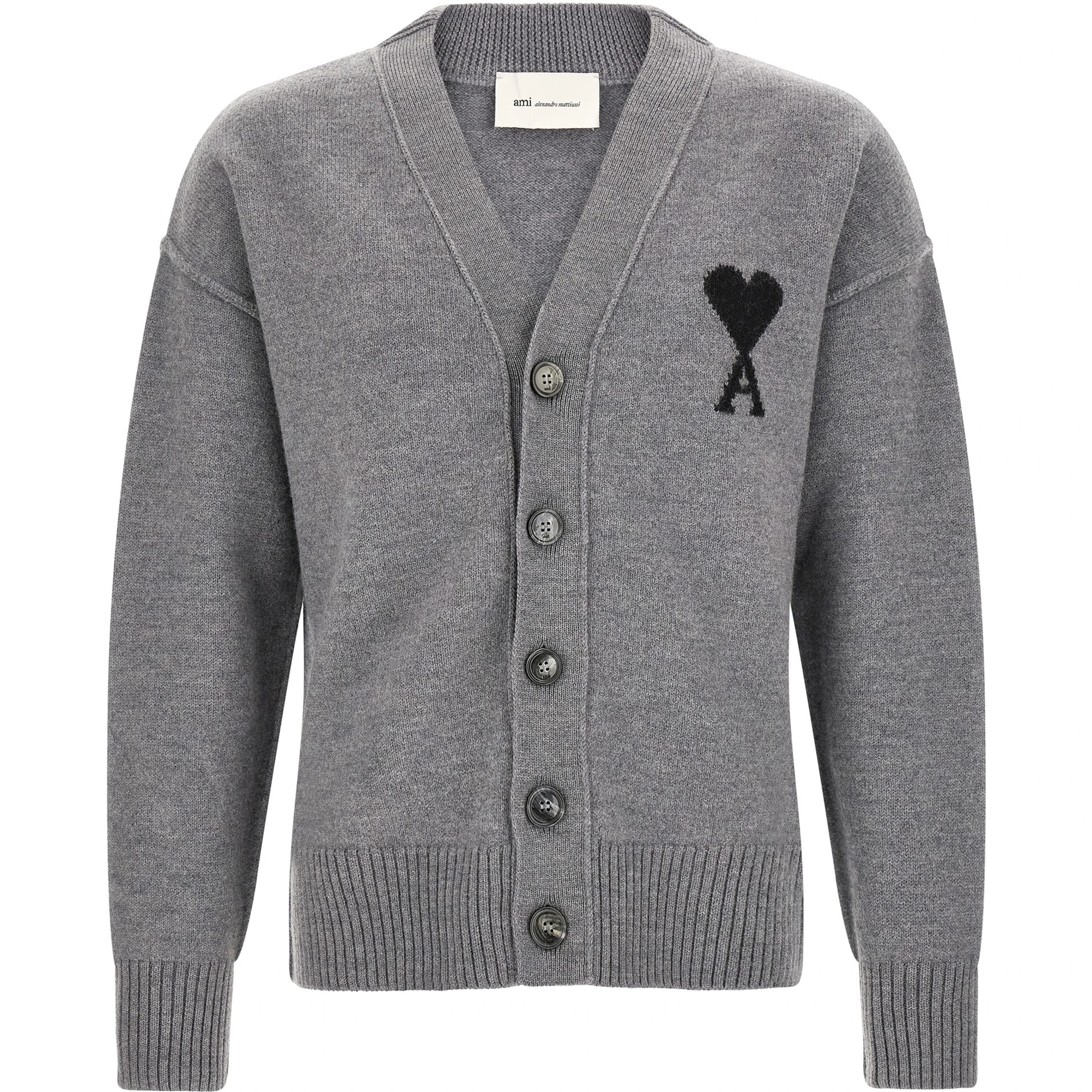 Gray Wool Cardigan