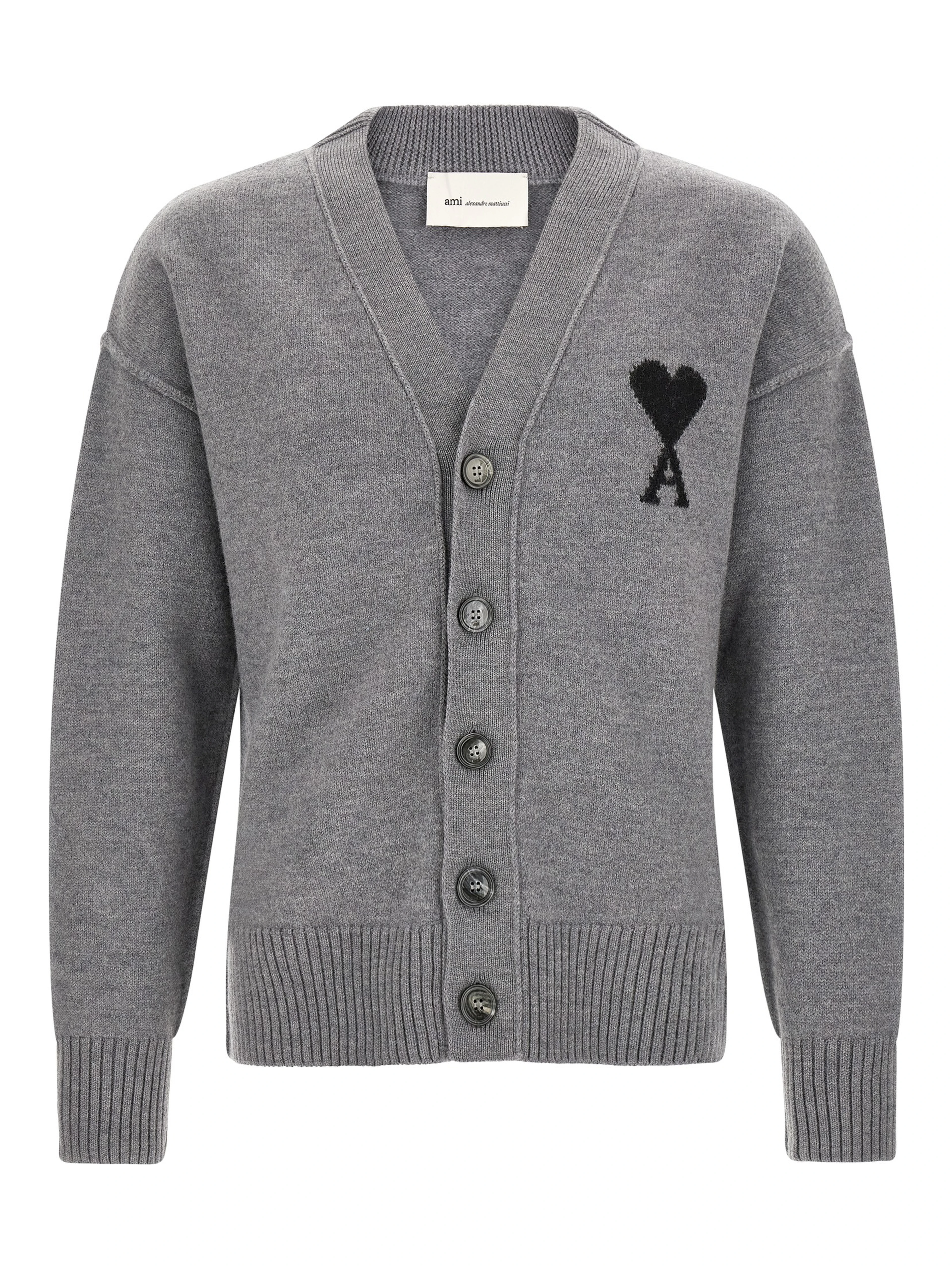 Gray Wool Cardigan