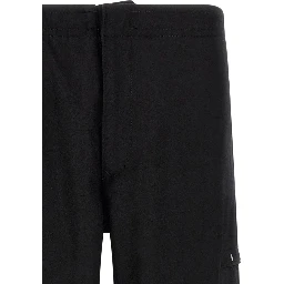 Black Virgin Wool Cargo Pants
