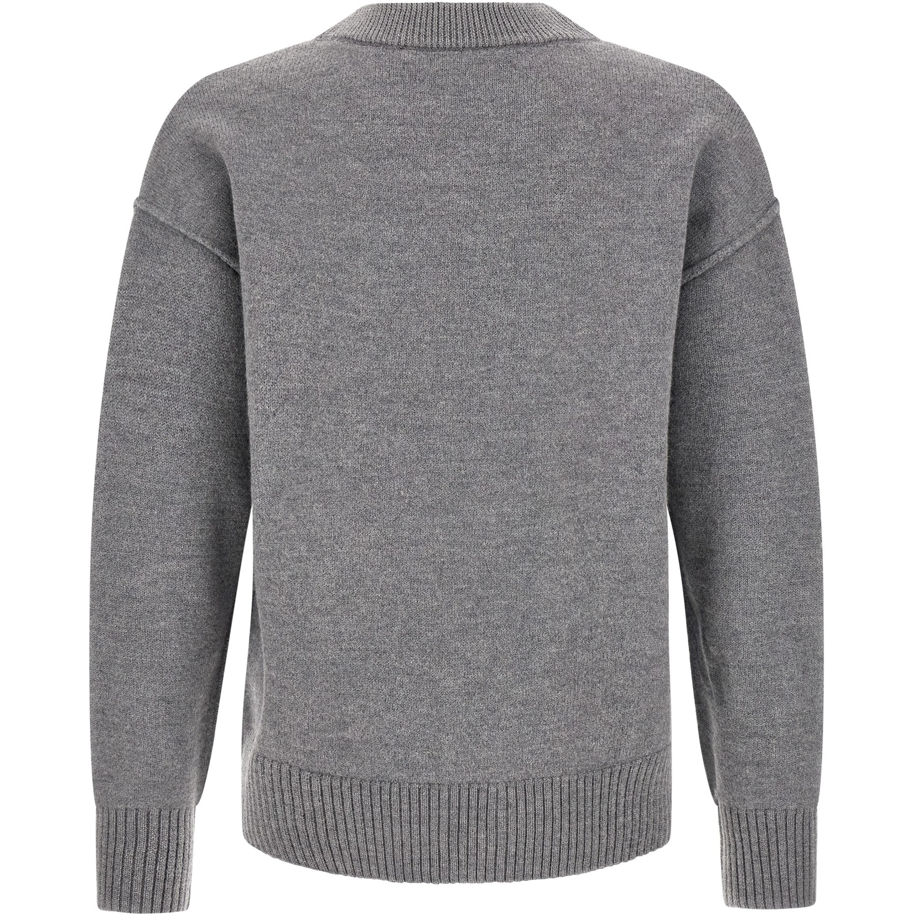 Gray Wool Cardigan