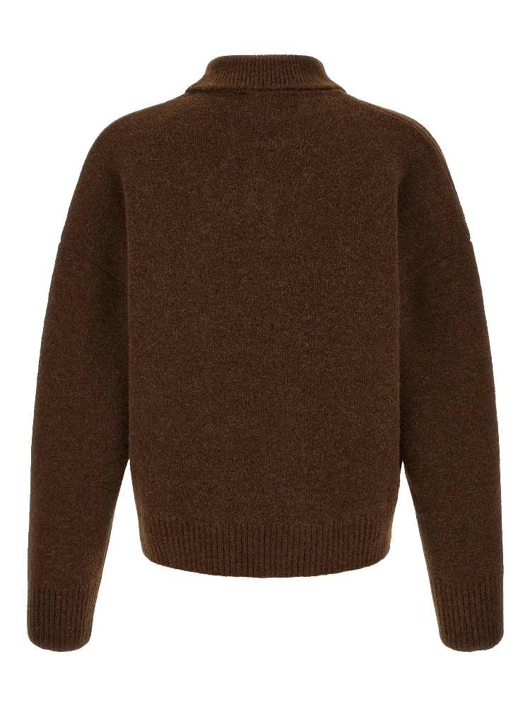 Brown Alpaca Leather Polo Shirt alternative