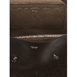 Brown Calfskin Shoulder Bag