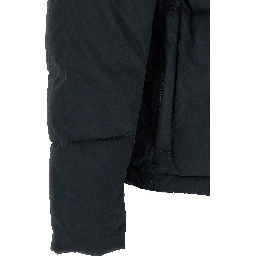 Blue Cotton Full-Length Jacket