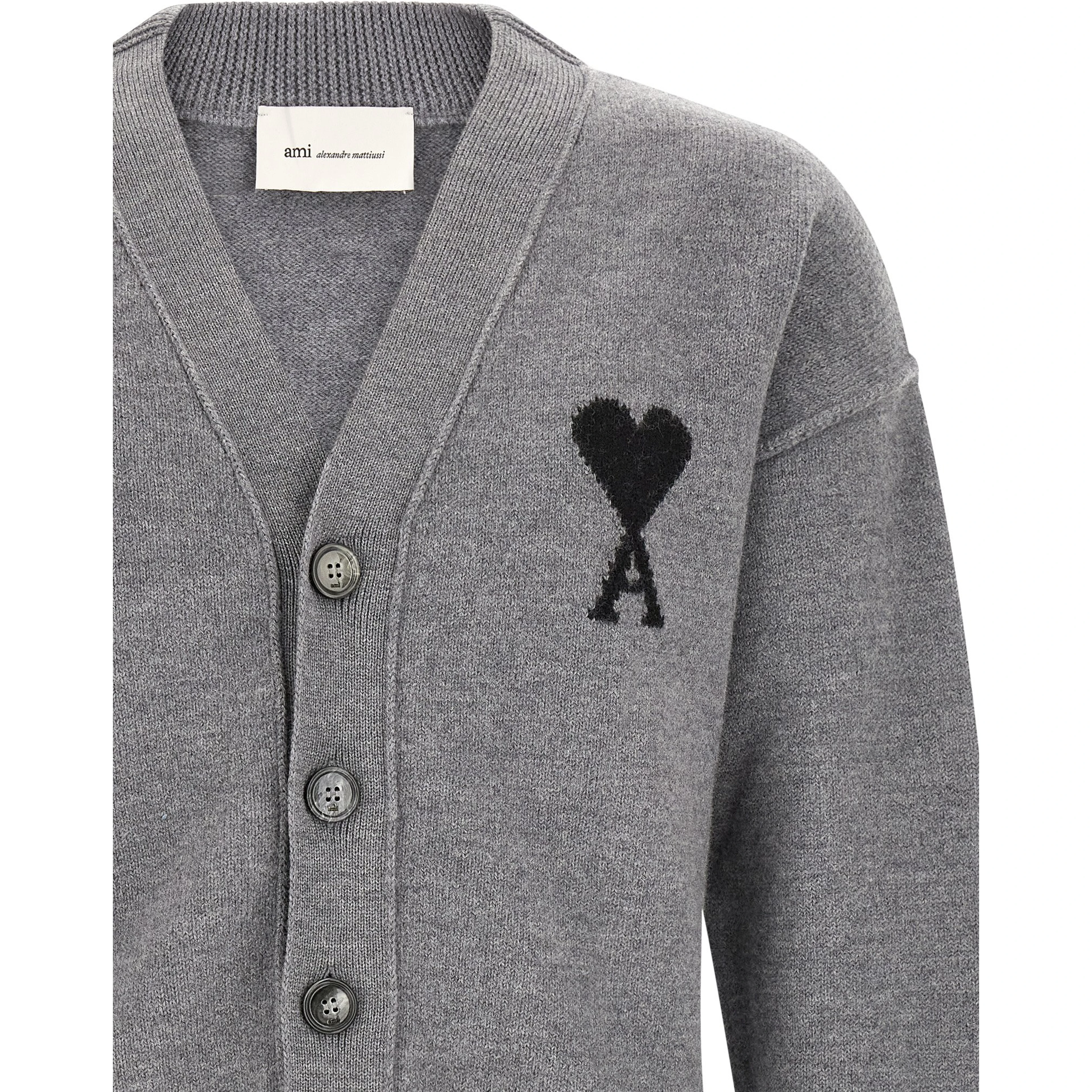 Gray Wool Cardigan