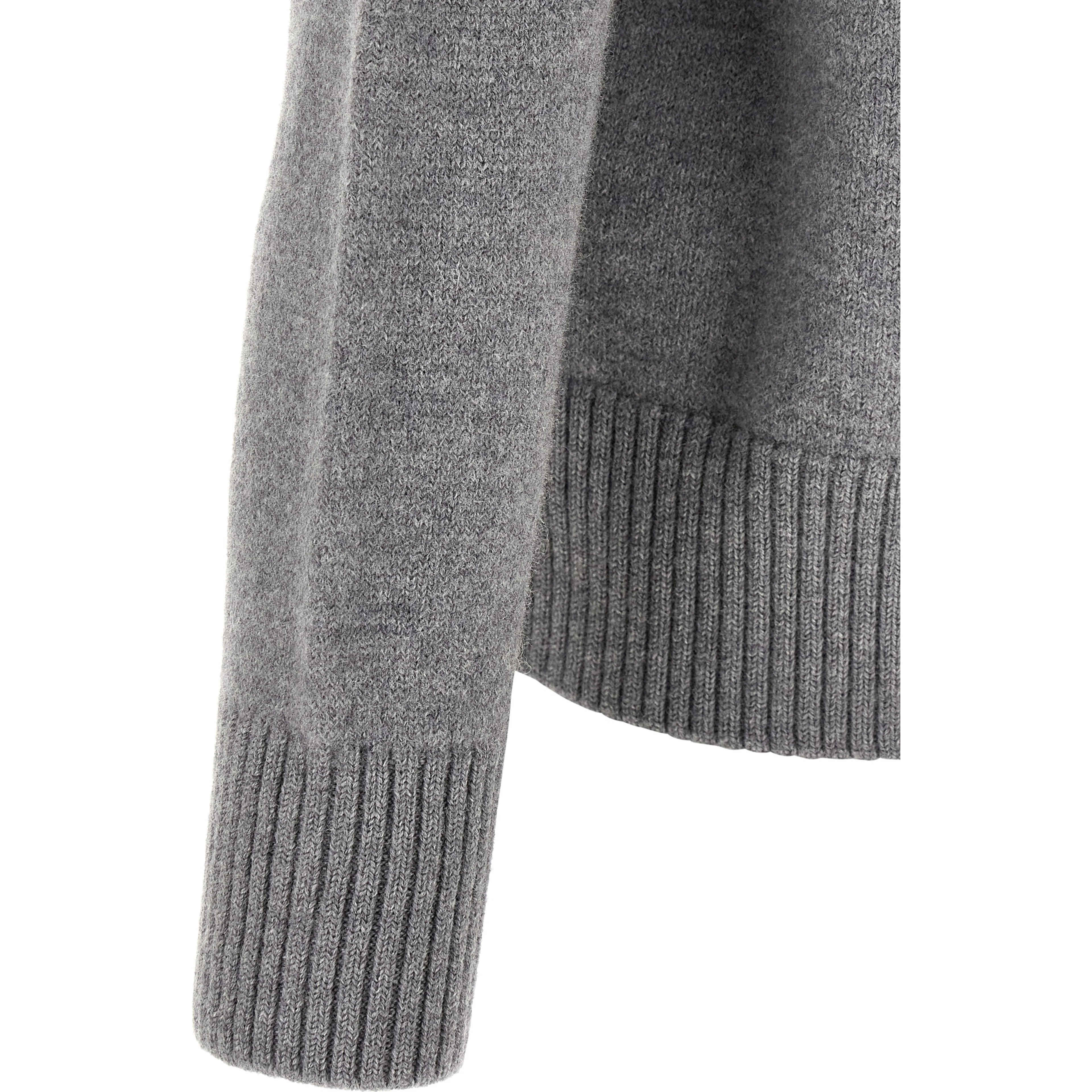 Gray Wool Cardigan